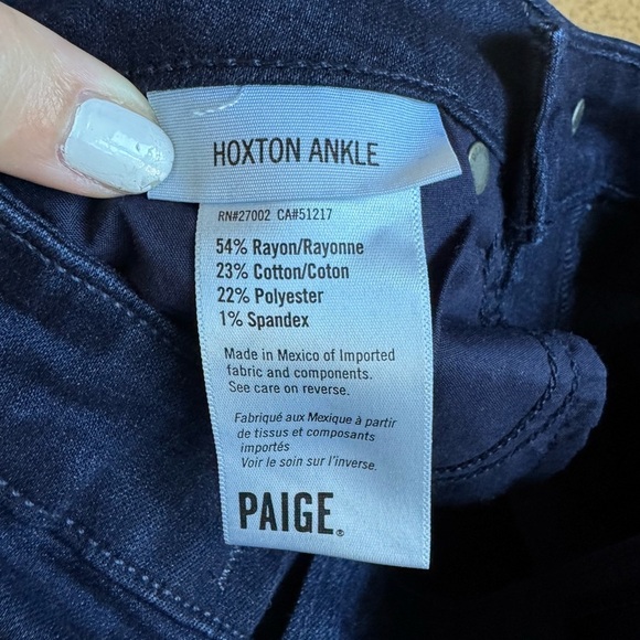 Paige Hoxton Ankle Denim Blue Jeans Size 25 - Picture 6 of 9